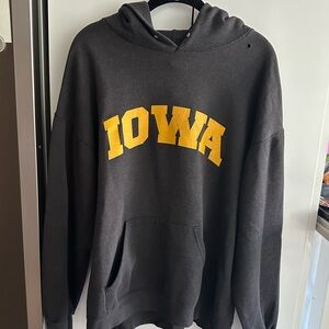 Vintage Gray Iowa Hoodie